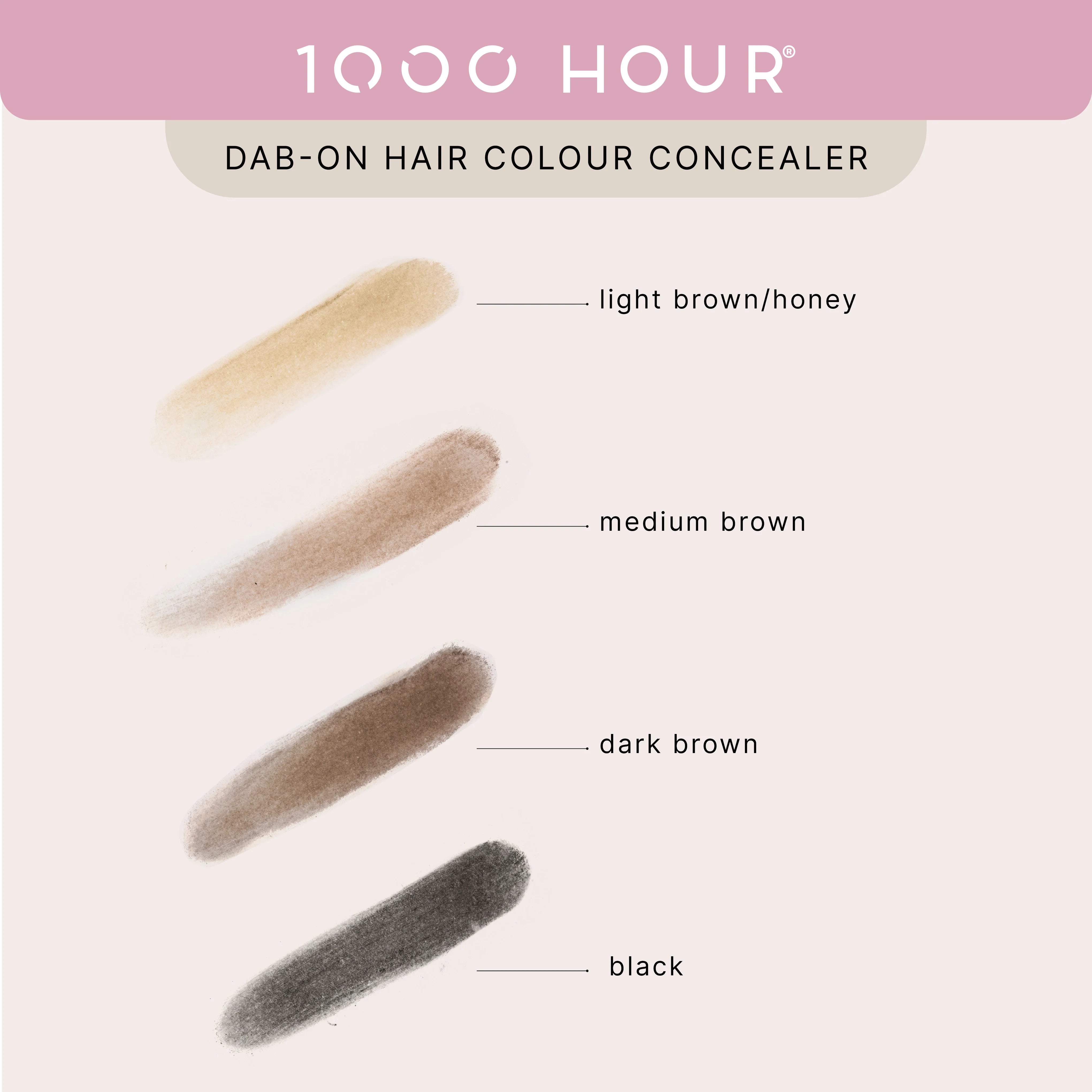 1000Hour Dab-On Hair Colour Concealer - Medium Brown 1g