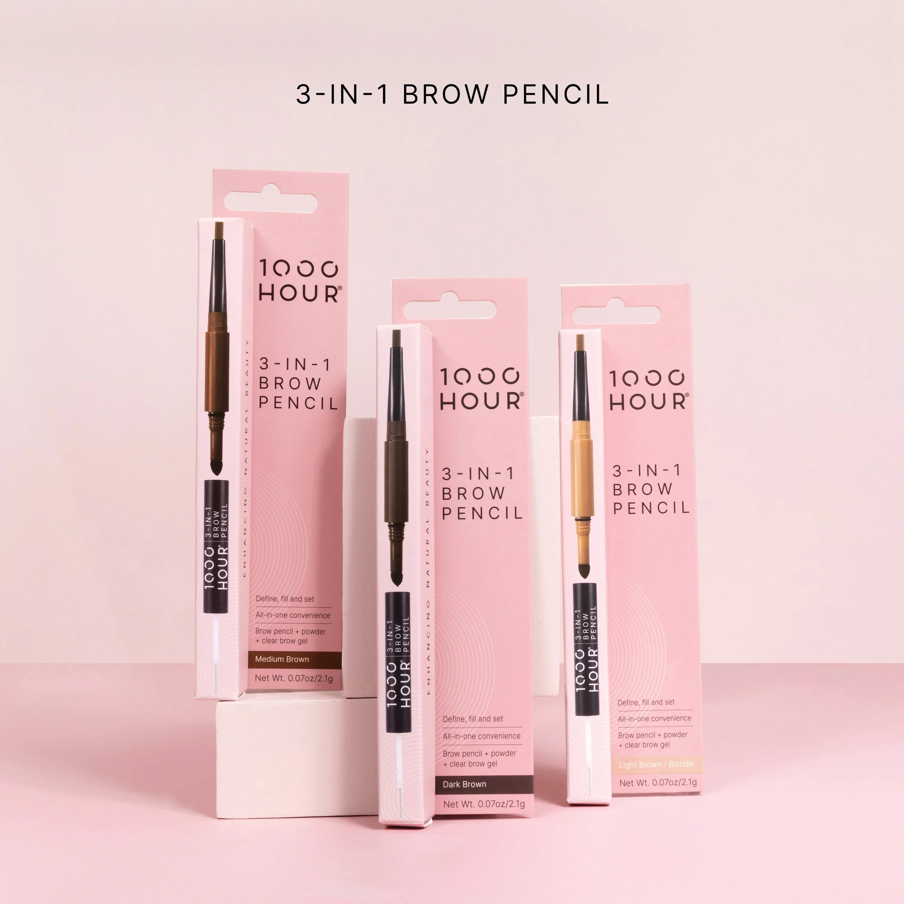 1000Hour 3-In-1 Brown Pencil Light Brown/Blonde 2.1g