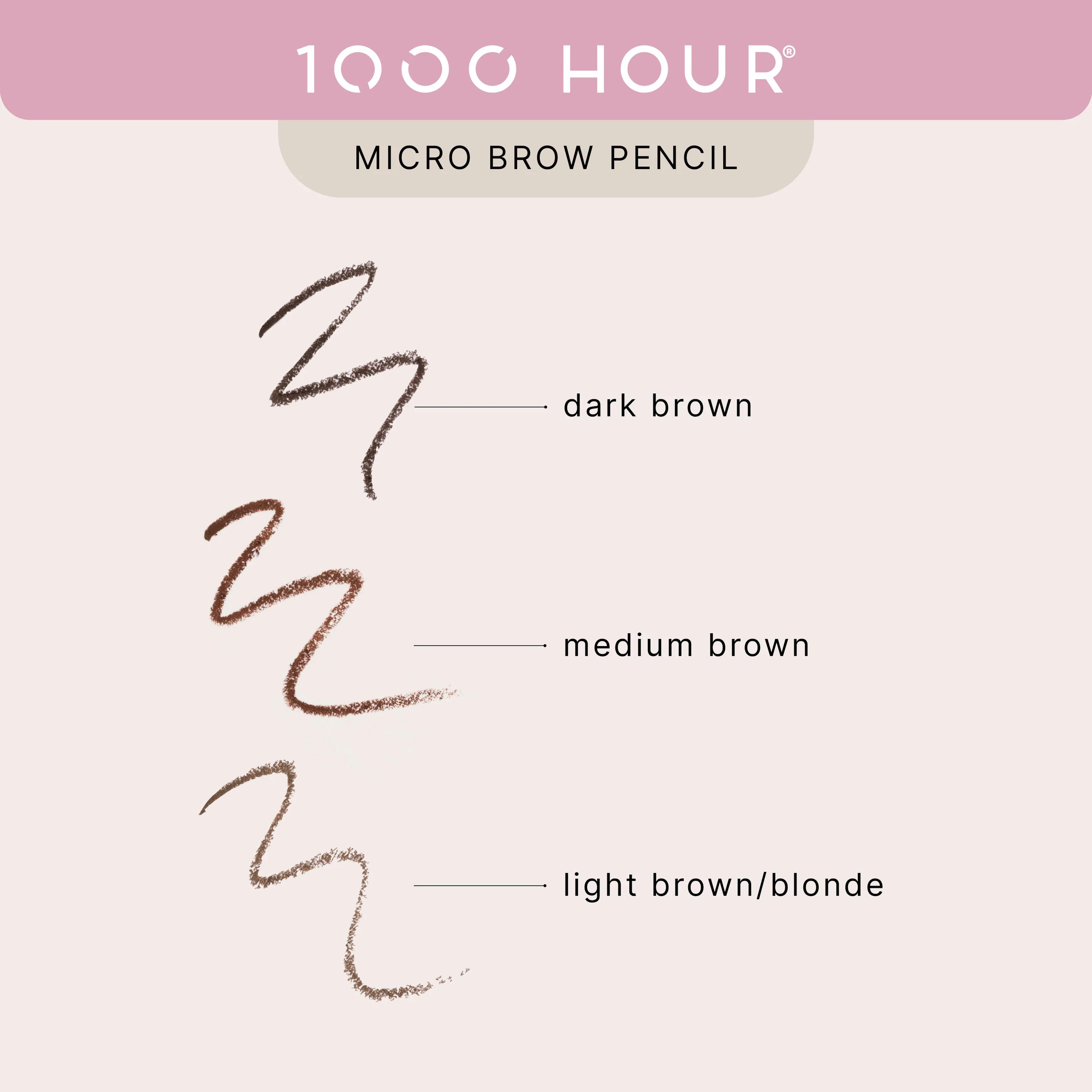 1000Hour Micro Brow Pencil Light Brown/Blonde 0.1g