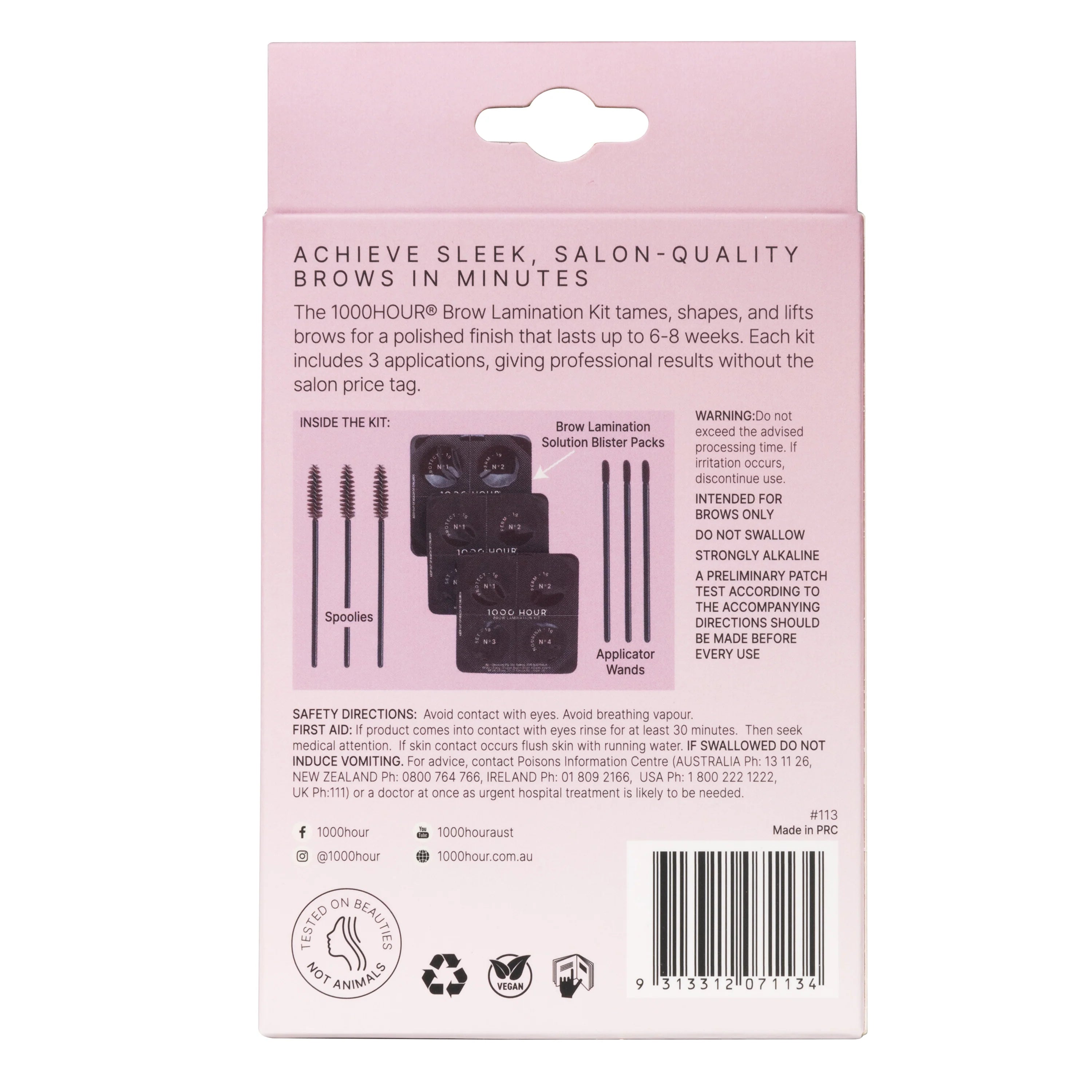 1000Hour Brow Lamination Kit