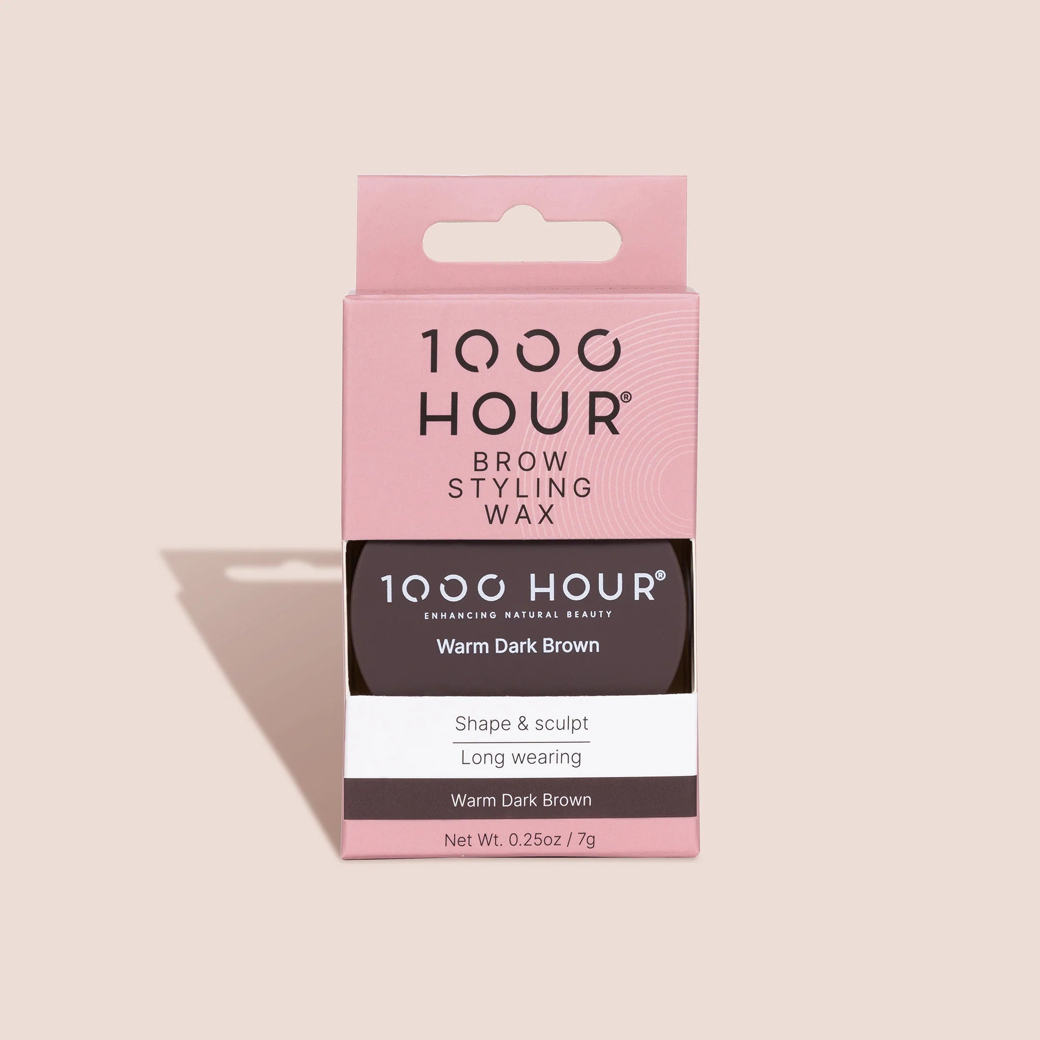 1000Hour Brow Styling Wax - Warm Dark Brown 7g