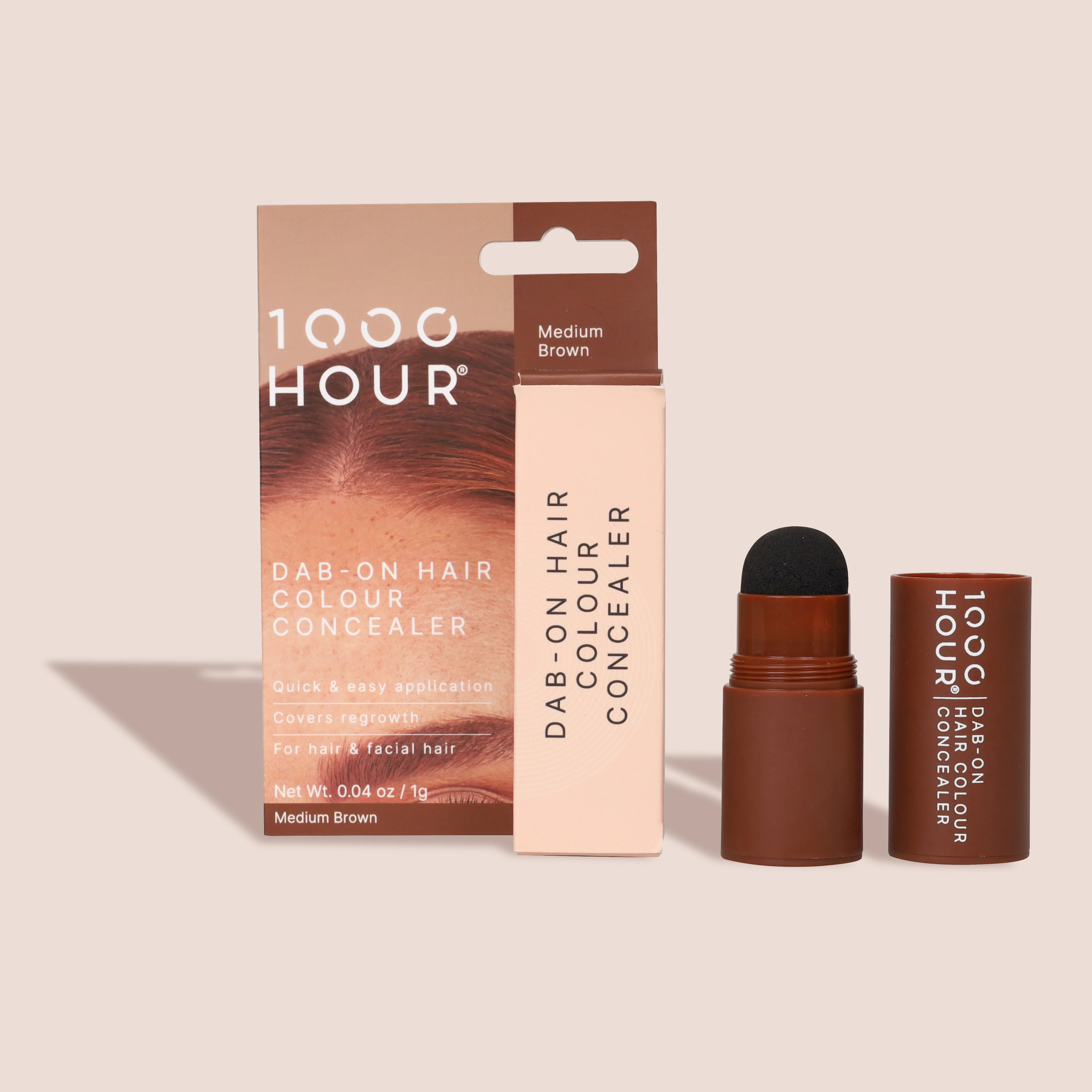 1000Hour Dab-On Hair Colour Concealer - Medium Brown 1g