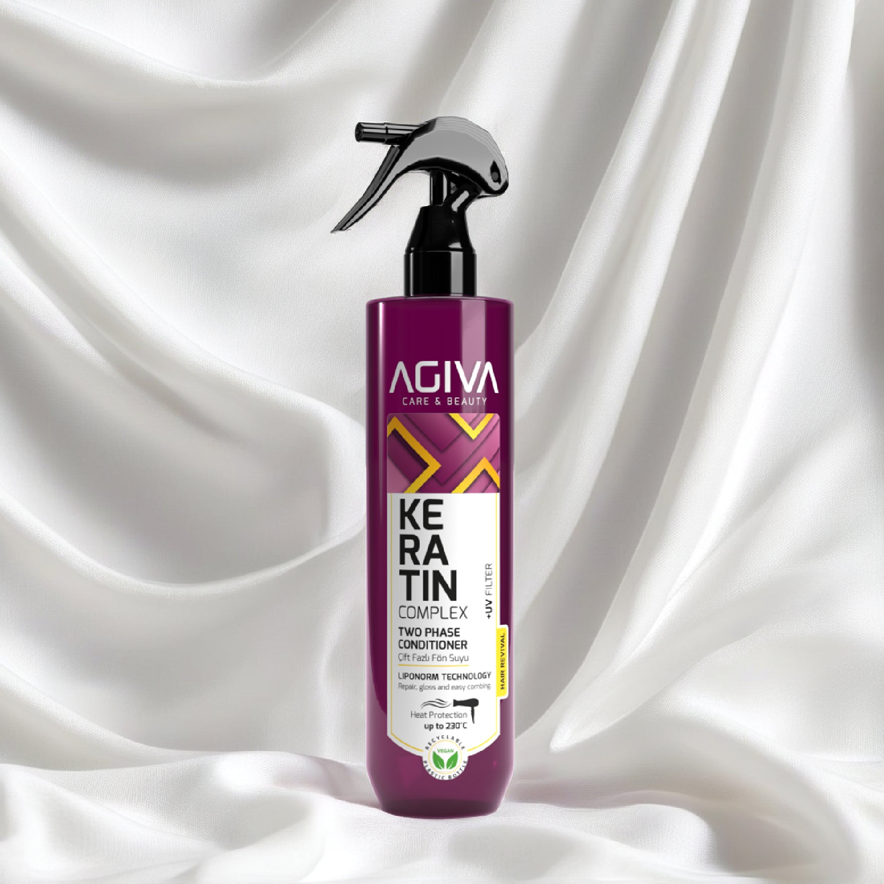 Agiva Keratin Complex Two Phase Conditioner 400ml (Purple)