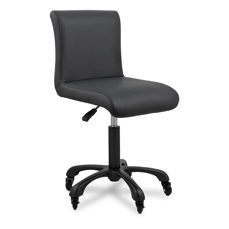 Breki Stool with Backrest Black