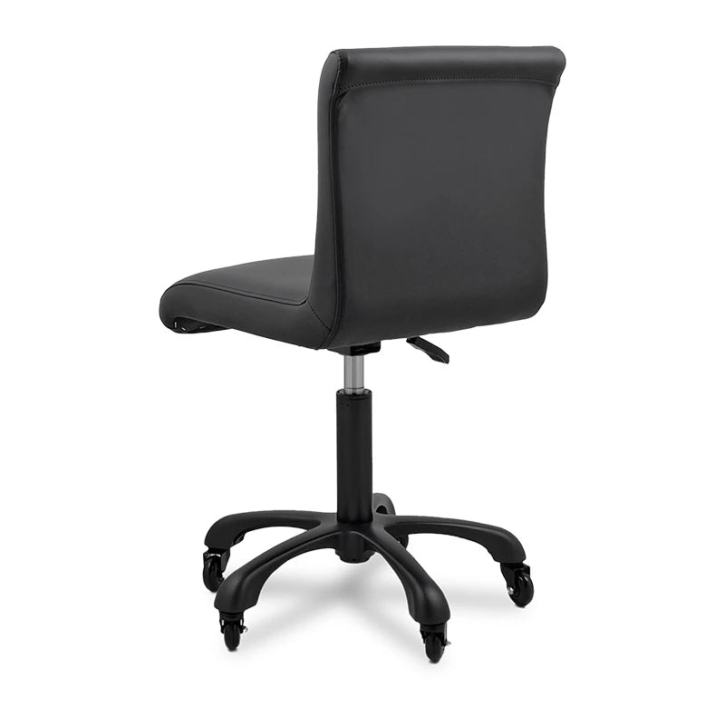 Breki Stool with Backrest Black