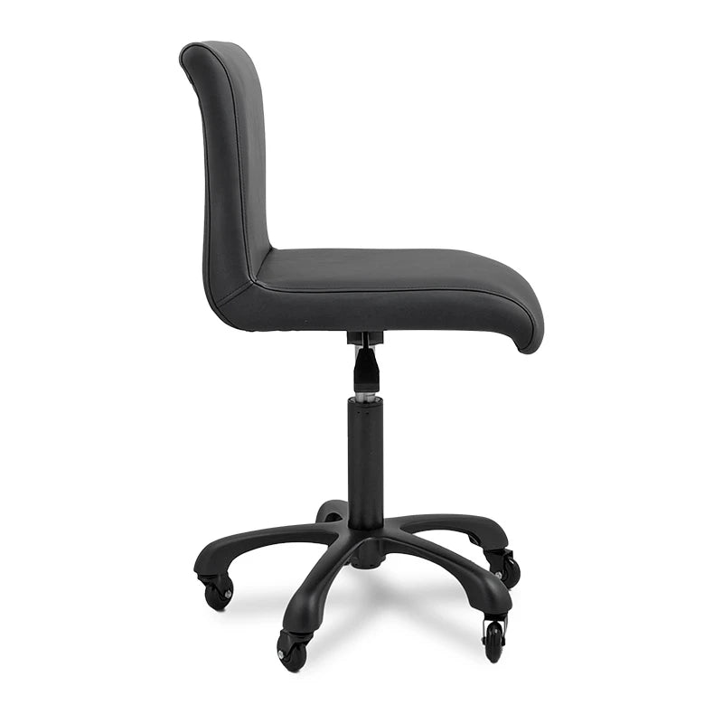 Breki Stool with Backrest Black