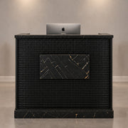 David Reception Desk Black Marble Colour