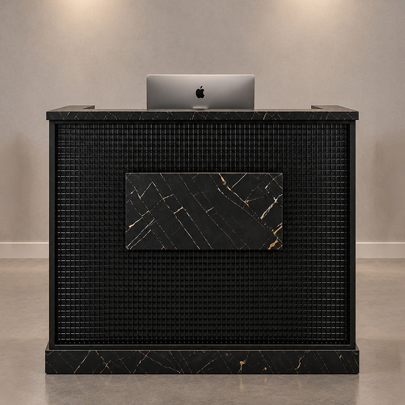 David Reception Desk Black Marble Colour