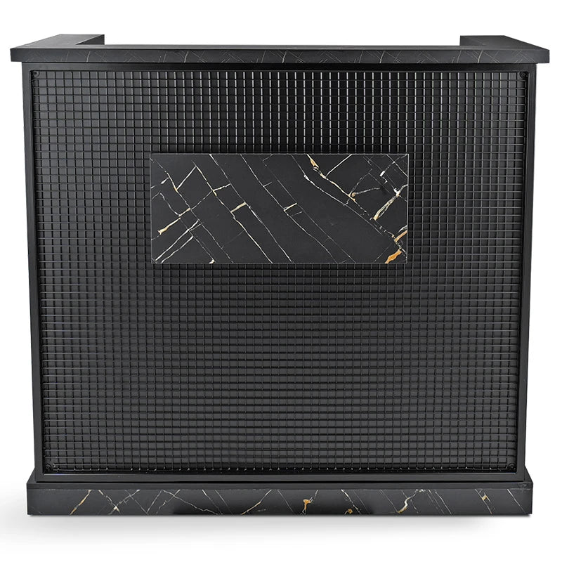 David Reception Desk Black Marble Colour