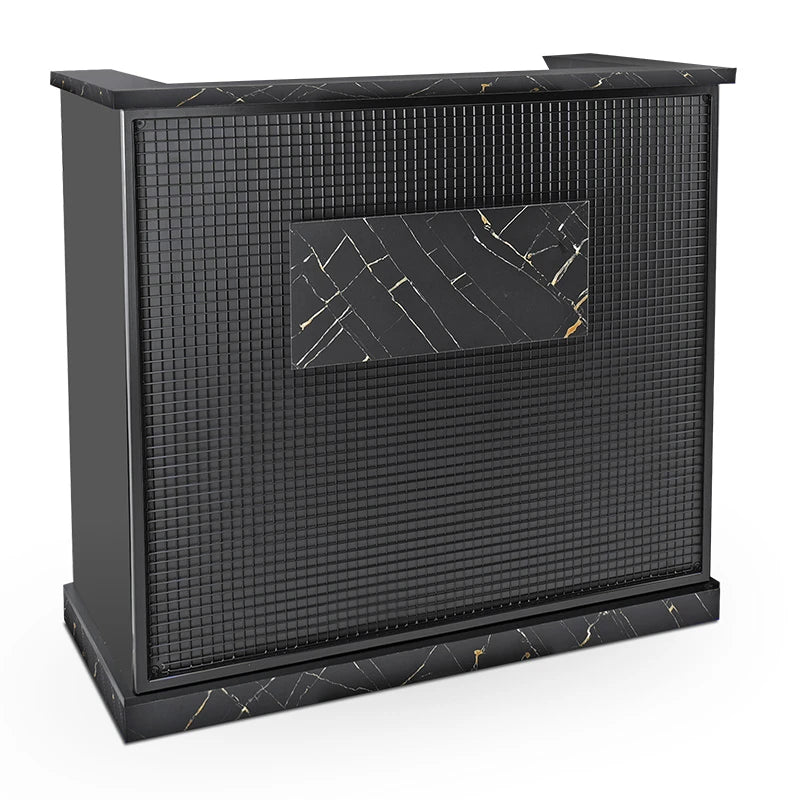 David Reception Desk Black Marble Colour