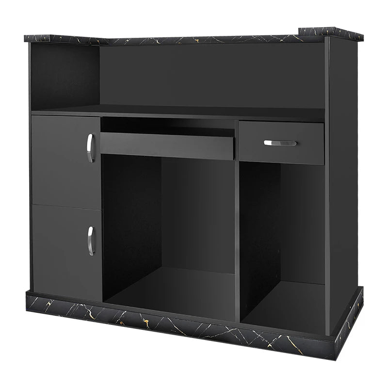 David Reception Desk Black Marble Colour