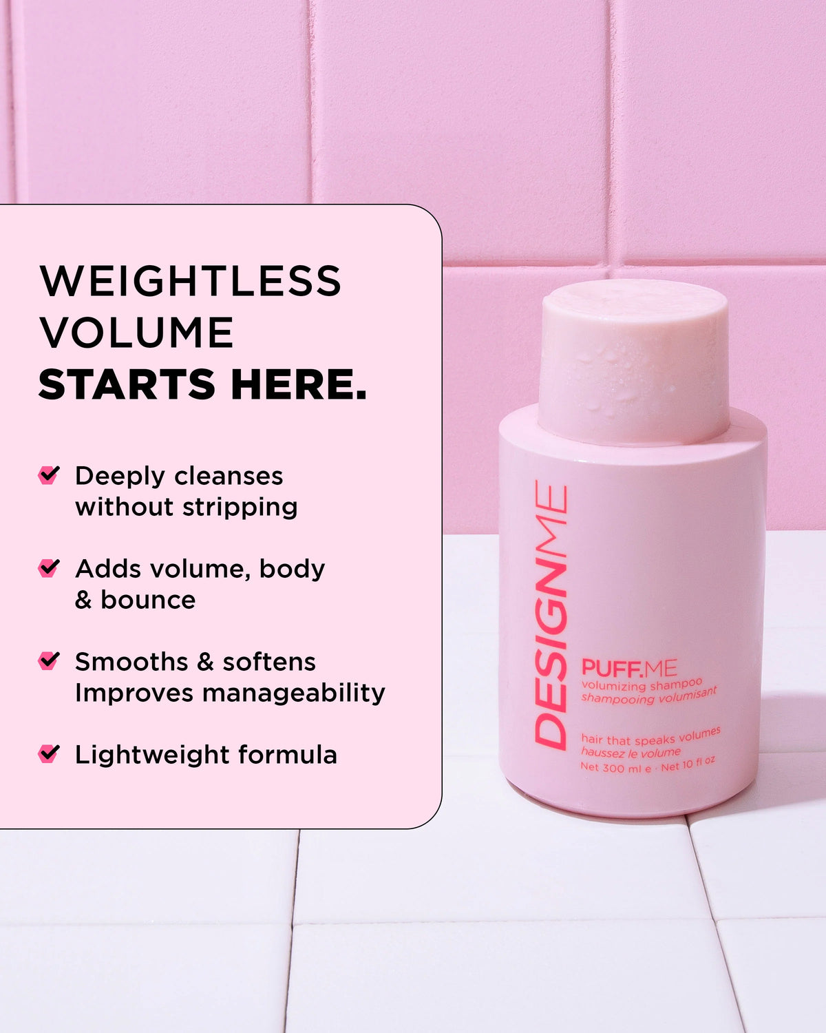 DesignME Puff.ME Volumizing Shampoo 300ml
