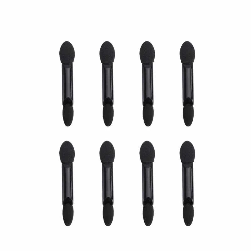 Disposable Eye Shadow Duo Applicators Black - 8 Pieces