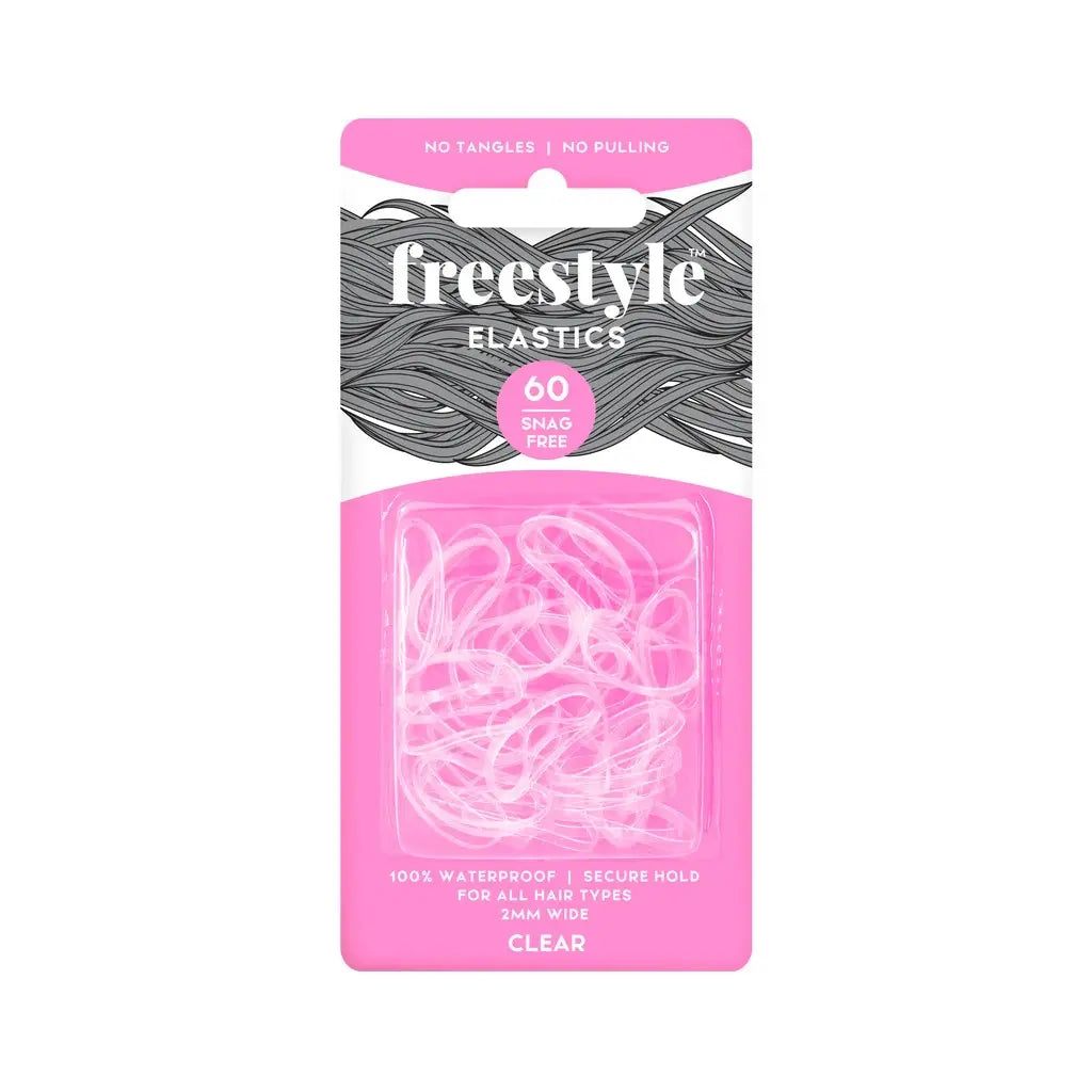 Freestyle Elastics 60 Snag Free Wide 2mm Black/Clear