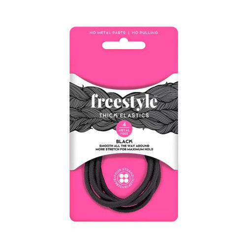 Freestyle Thick Elastics Metal Free 4pcs