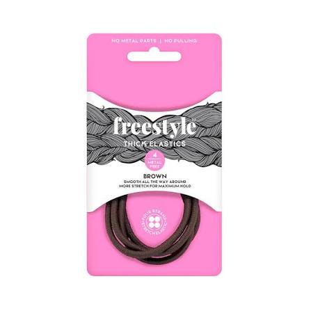 Freestyle Thick Elastics Metal Free 4pcs