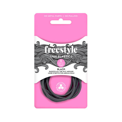 Freestyle Thin Elastics Metal Free 6pcs