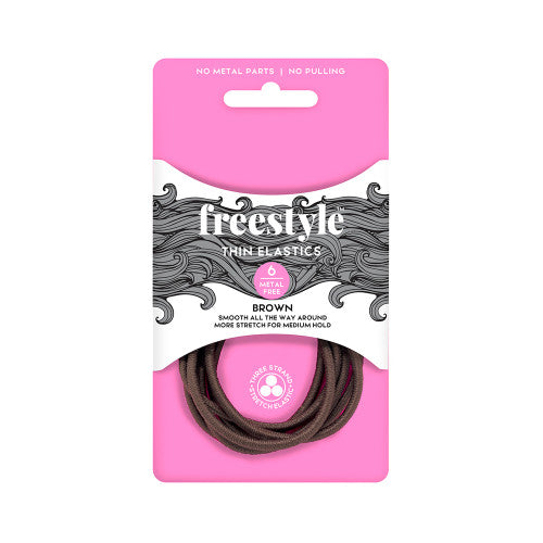 Freestyle Thin Elastics Metal Free 6pcs