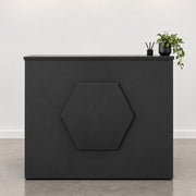 Hex Reception Desk Black