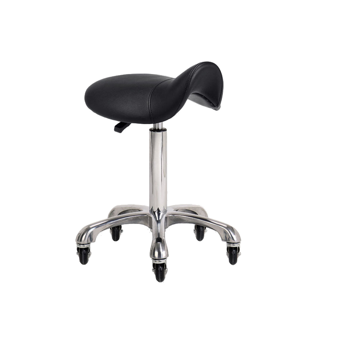 Ian Saddle Middle Stool Black