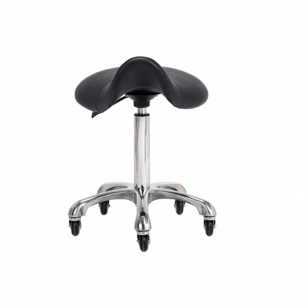 Ian Saddle Middle Stool Black