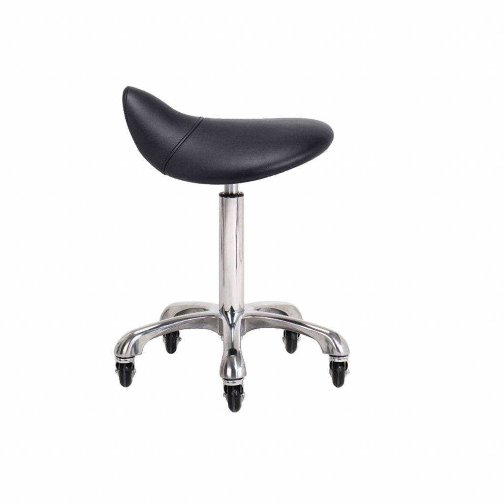 Ian Saddle Middle Stool Black