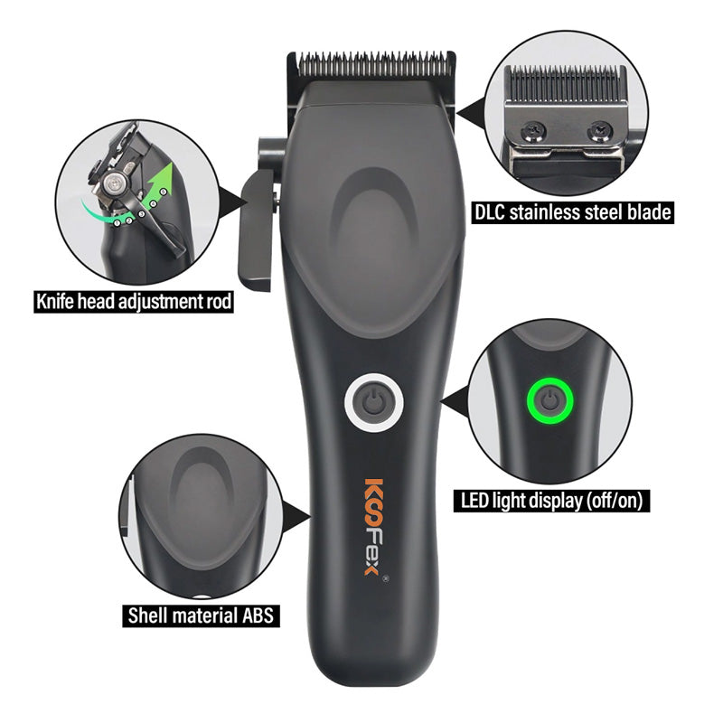 Koofex x The Black Label Hair Cutting Kit for Home Use – Professional Barber Set