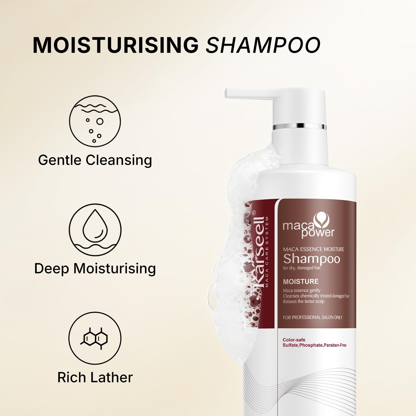 Karseell Maca Essence Moisture Shampoo 500ml