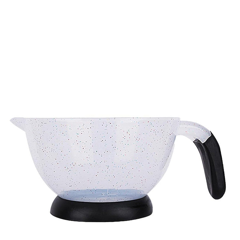 Large Transparent Glitter Tinting Bowl with Handle
