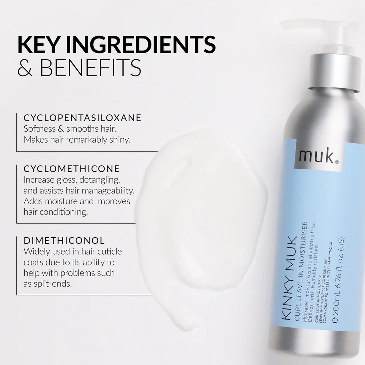 Muk Kinky Curl Leave In Moisturiser 200ml