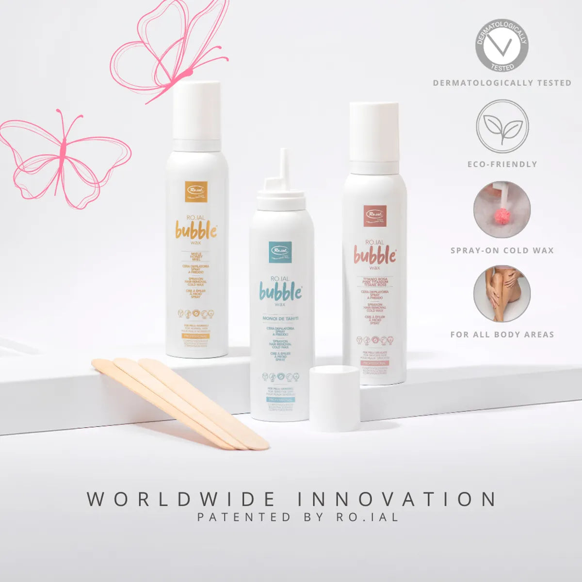 Ro.ial Bubble Wax Spray-on Cold Wax Honey 150ml