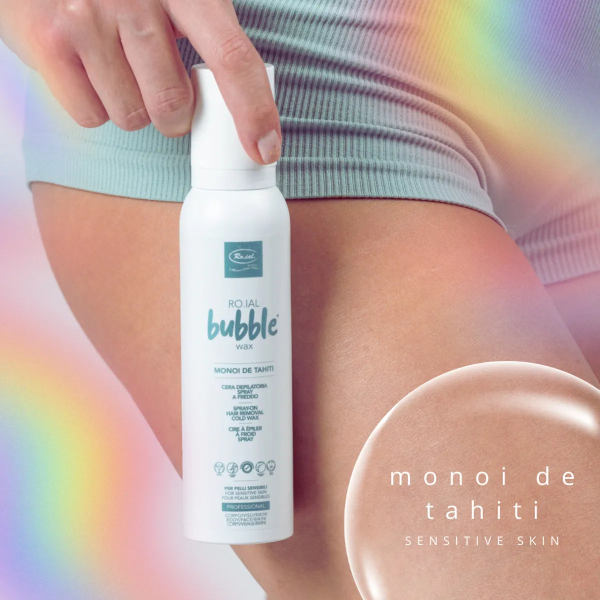 Ro.ial Bubble Wax Spray-on Cold Wax Monoi de Tahiti 150ml