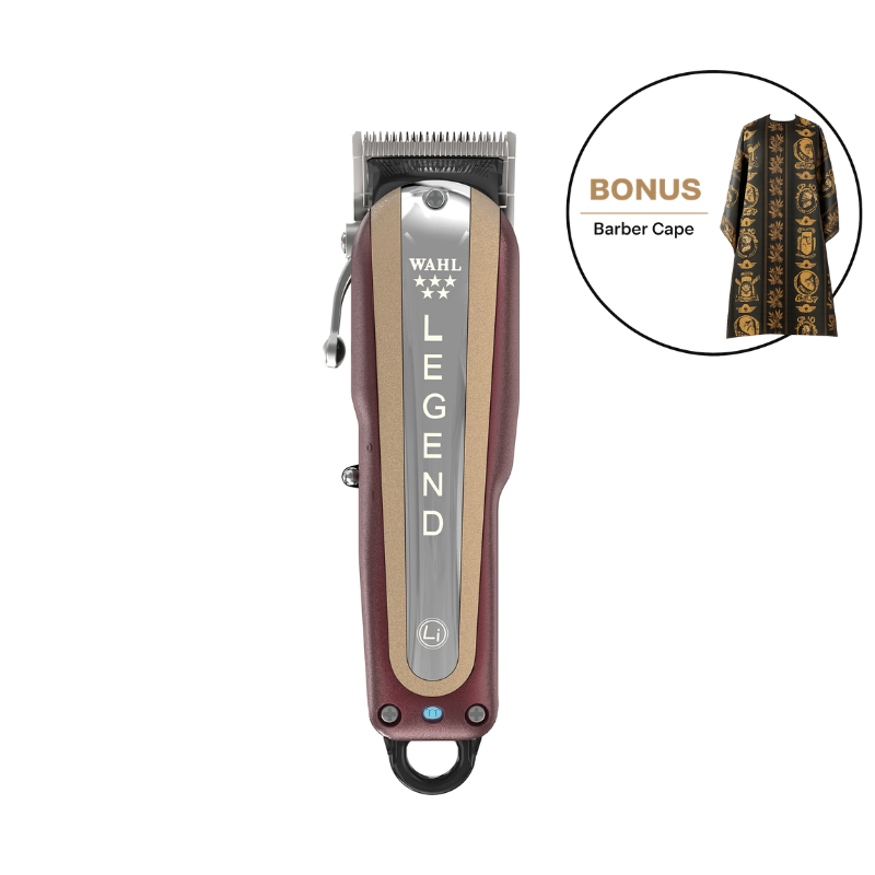 Wahl 5 Star Legend Cordless Clipper with BONUS Barber Cape