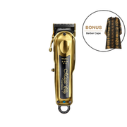 Wahl Professional 5 Star Gold Cordless Magic Clip Clipper with BONUS Barber Cape