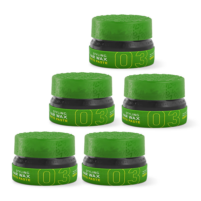 Agiva Styling Hair Wax 03 Matte Paste Green 155ml