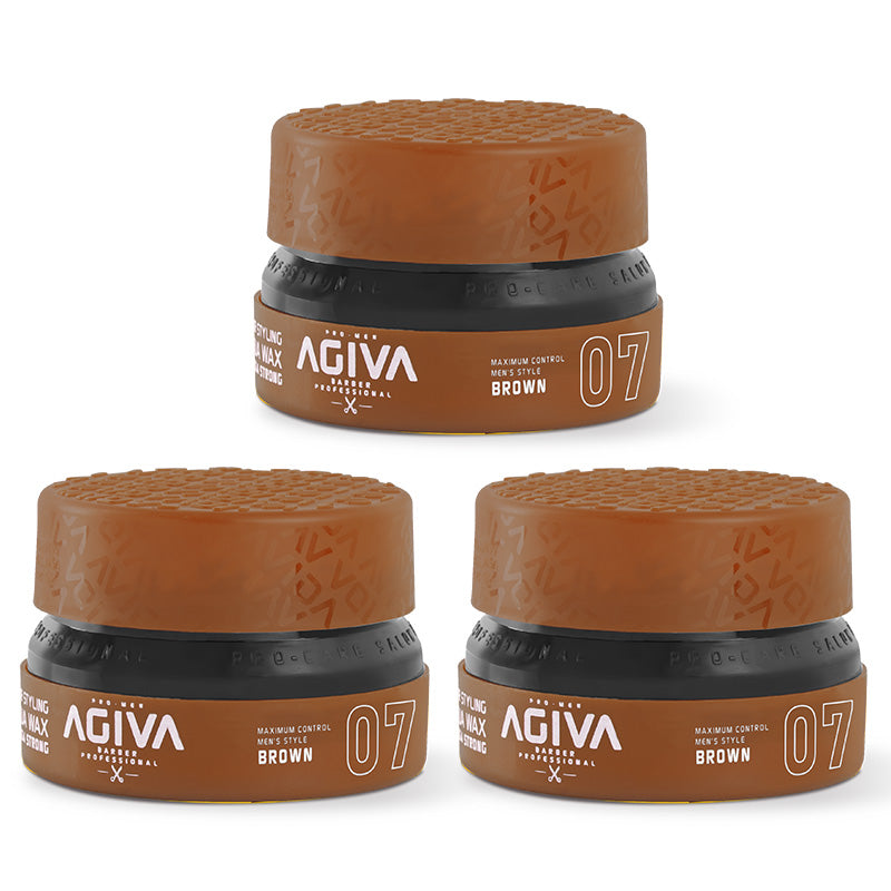 Agiva Styling Hair Wax 07 Pomade Brown 155ml