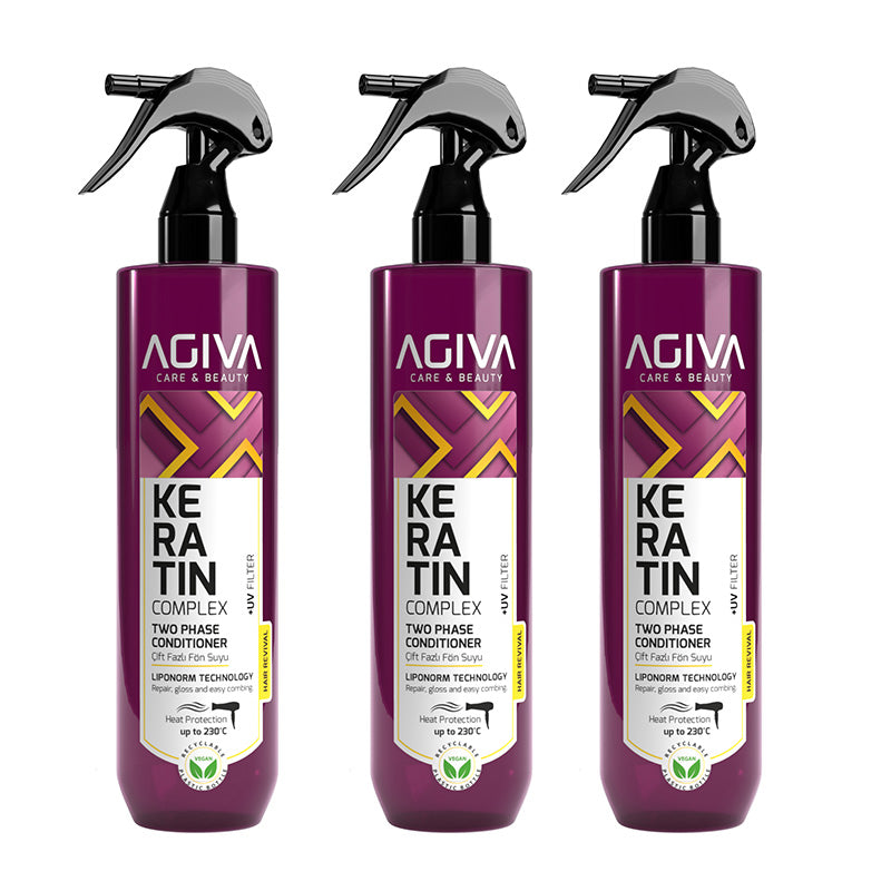 Agiva Keratin Complex Two Phase Conditioner 400ml (Purple)