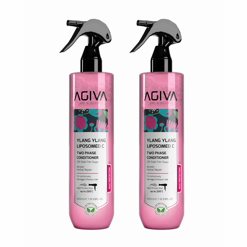 Agiva Ylang Ylang Liposomed C Two Phase Conditioner 400ml (Pink)