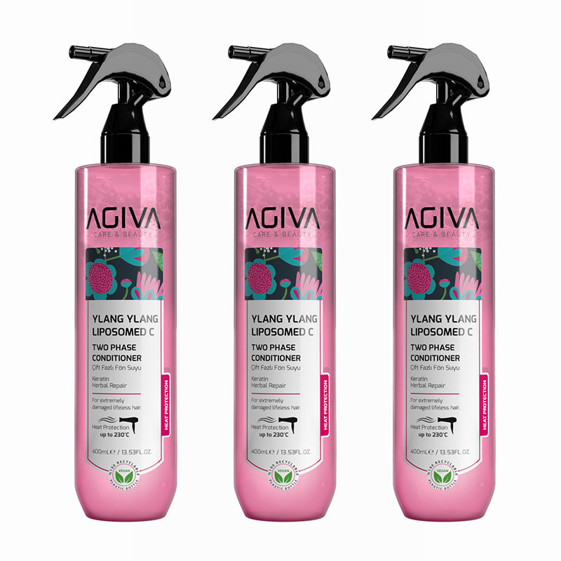 Agiva Ylang Ylang Liposomed C Two Phase Conditioner 400ml (Pink)