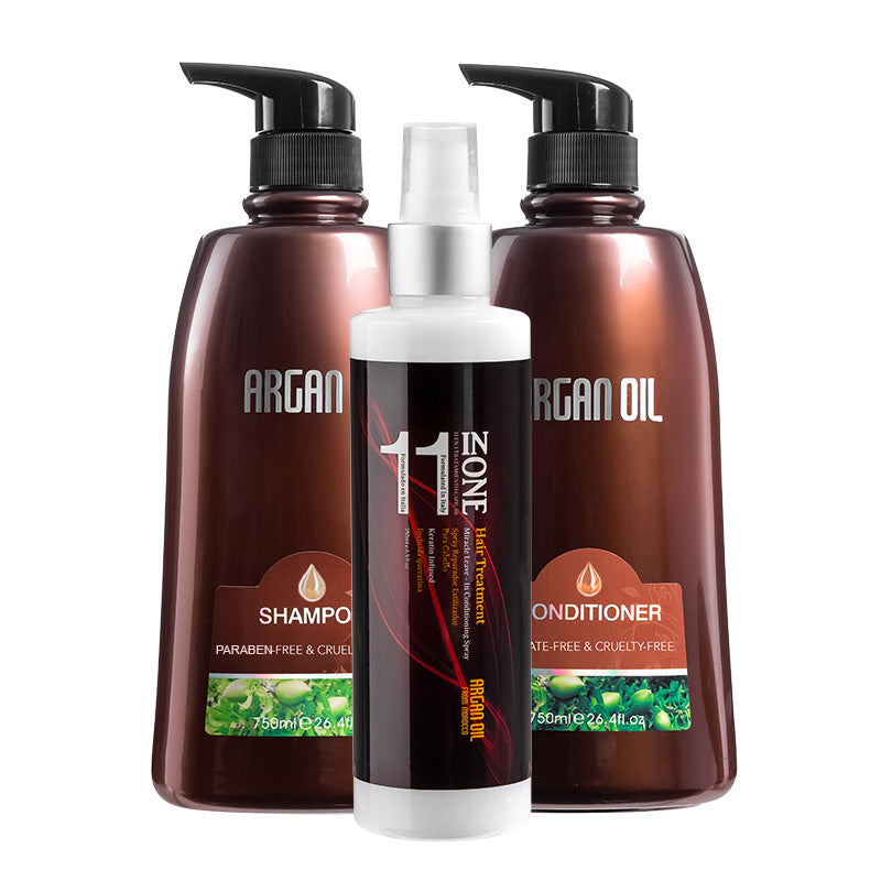 Argan Oil from Morocco 750ml with 11in1 Spray 250ml