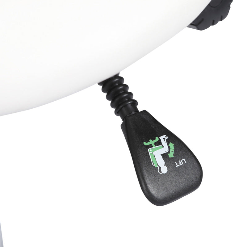 Edd Stool with Back Rest White