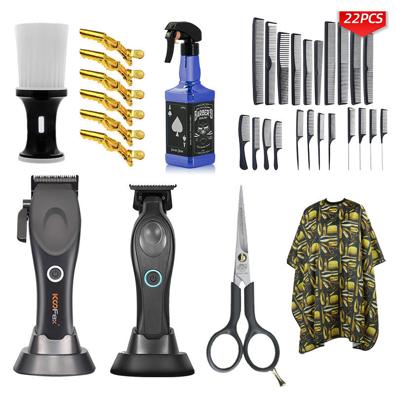 Koofex x The Black Label Hair Cutting Kit for Home Use – Professional Barber Set