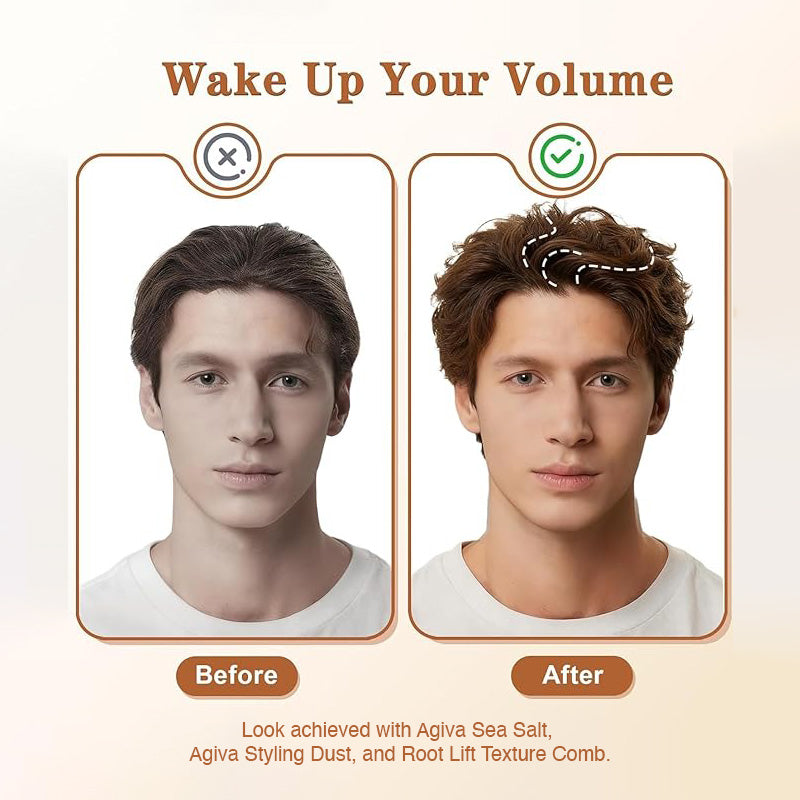 Texture Root Lifting Comb Grey