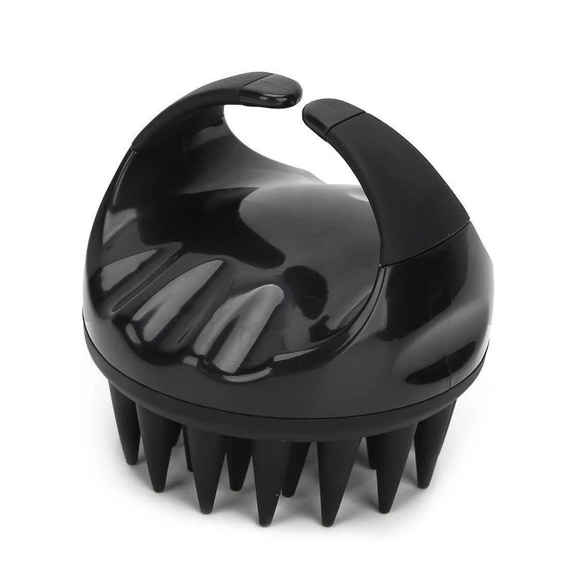 Silicone Shampoo & Massage Brush Black