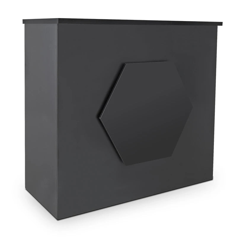 Hex Reception Desk Black