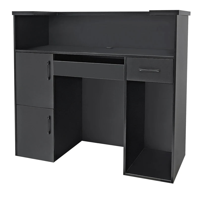 Hex Reception Desk Black