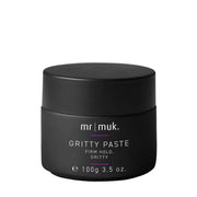 A black jar of Mr. Muk Gritty Paste Firm Hold, Gritty, 100g (3.5 oz) on a solid white background.