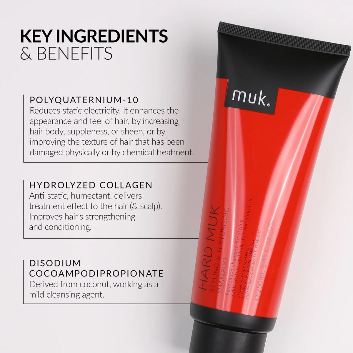 Muk Hard Styling & Texturising Shampoo 250ml