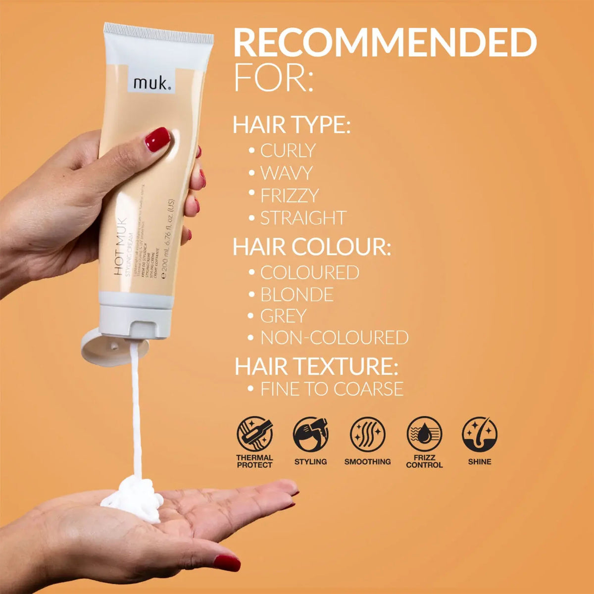 Muk Hot Styling Cream 200ml