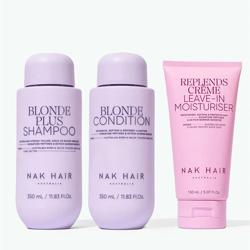 Nak Hair Signature Blonde Plus Trio Set
